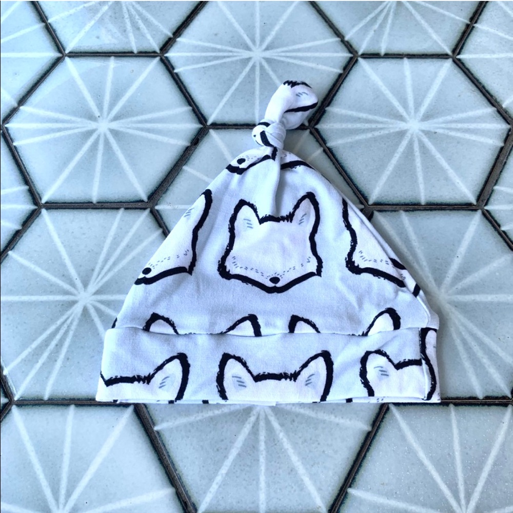 Infant Fox Top Knot Hat